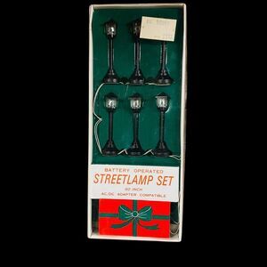Dept 56 Heritage Village - Battery Operated Streetlamp (6) #3636~6 NIP